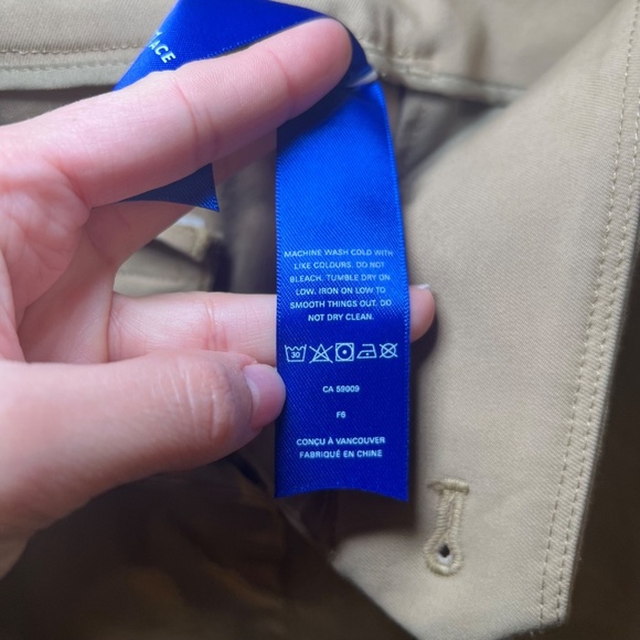 Kit & Ace Tan Navigator Pants Tan Trousers Size 2 - Picture 9 of 9